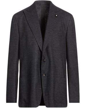 Lardini Blazer Wool, Cotton - Black