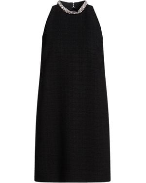 Sandro Mini Dress Cotton, Viscose, Acrylic, Polyamide - Black