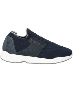 Andrea Ventura Firenze Trainers Leather, Cotton - Blue