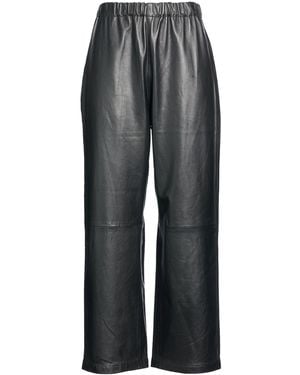 SOLOTRE Pants Leather - Gray