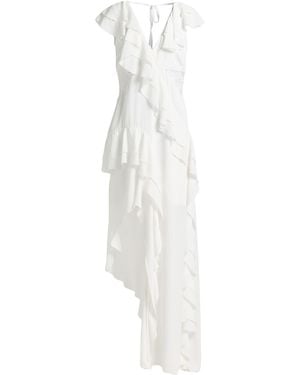 Pink Memories Maxi Dress - White