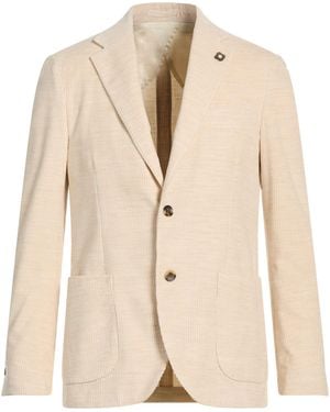Lardini Blazer Cotton, Alpaca Wool - Natural