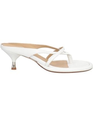 Erika Cavallini Semi Couture Thong Sandals - White
