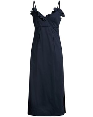 Vivetta Maxi Dress Cotton, Polyamide, Elastane - Blue