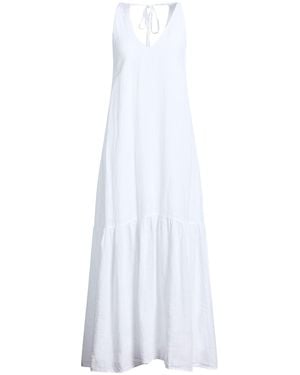 120% Lino Maxi Dress Linen - White