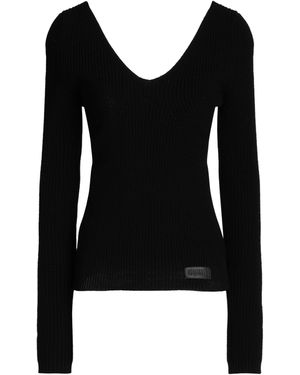 DSquared² Jumper Wool, Calfskin - Black
