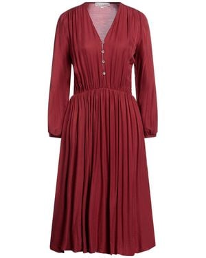 SKILLS & GENES Vestito Midi - Rosso