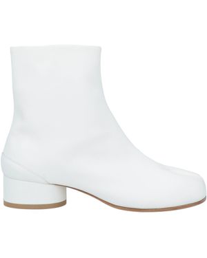 MM6 by Maison Martin Margiela Ankle Boots Leather - White