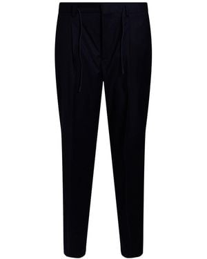 Manuel Ritz Midnight Pants Virgin Wool, Elastane - Blue