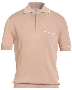 Agnona Sand Polo Shirt Linen, Silk - Pink