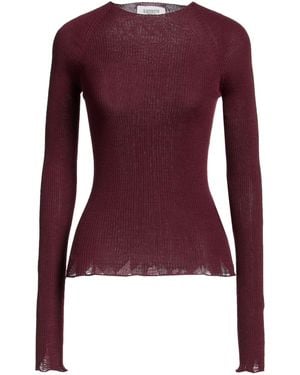 Laneus Burgundy Sweater Merino Wool - Purple
