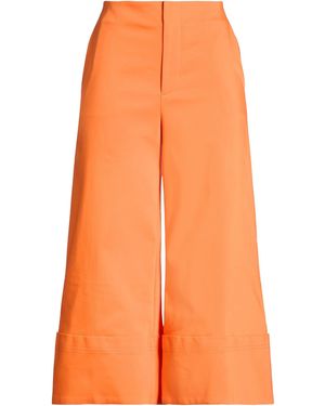 Alice + Olivia Pants Cotton, Nylon, Elastane - Orange