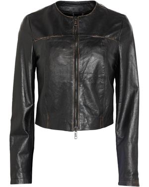 Giorgio Brato Jacket Leather - Black