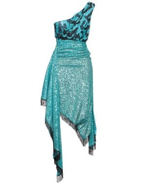 Christian Pellizzari Mini Dress - Blue