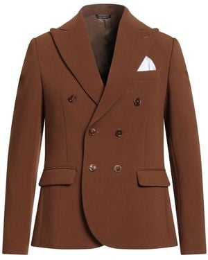 Daniele Alessandrini Blazer Polyester, Viscose, Elastane - Brown
