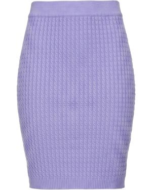 ViCOLO Lilac Mini Skirt Viscose, Polyester - Purple