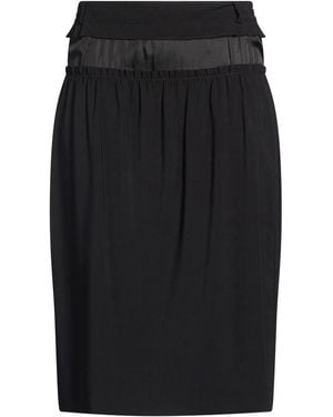 Maison Margiela Midi Skirt Polyester, Elastane - Black