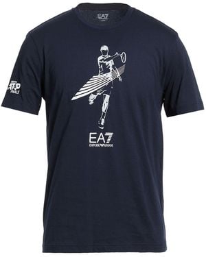 EA7 Midnight T-Shirt Cotton - Blue
