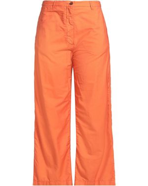 White Sand Pants Cotton, Silk - Orange