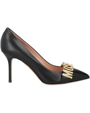 Moschino Court Shoes Leather - Metallic