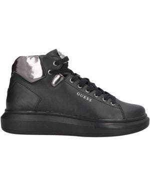 Guess Sneakers Leather, Synthetisches Material - Black