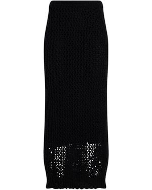 Semicouture Midi Skirt Wool, Polyamide - Black