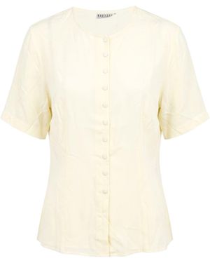 Marella Cream Shirt Acetate, Silk - Natural