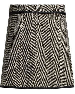 Jil Sander Mini Skirt Virgin Wool, Polyamide - Gray