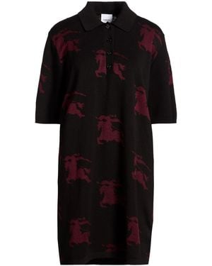 Burberry Mini Dress Cotton, Silk - Black