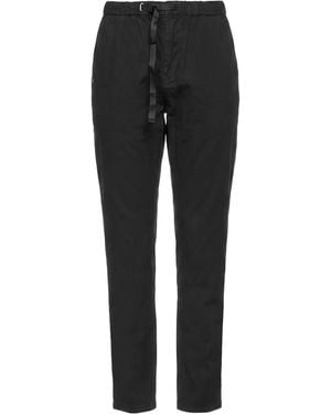 White Sand Trousers Cotton, Elastane - Black