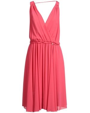 Patrizia Pepe Fuchsia Mini Dress Polyester - Pink