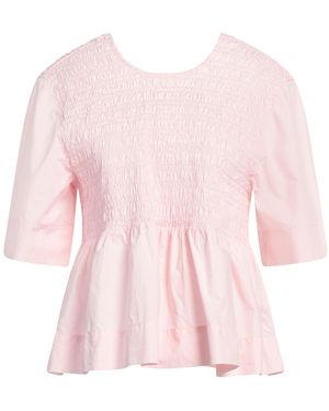 Ganni Top Organic Cotton - Pink