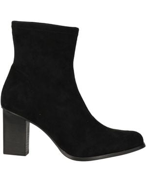 Miss Elastic Ankle Boots Textile Fibers - Black