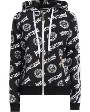 Just Cavalli Sweatshirt Cotton, Elastane - Black