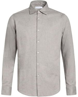 Manuel Ritz Shirt Cotton, Elastane - Grey