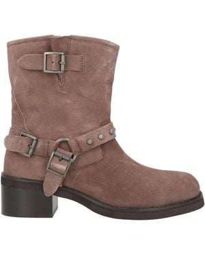 Emanuélle Vee Khaki Ankle Boots Leather - Brown