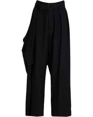Yohji Yamamoto Trousers Wool - Black
