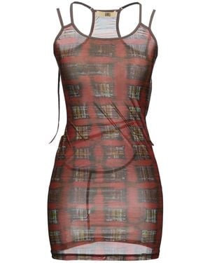KNWLS Mini Dress Polyester, Elastane - Brown