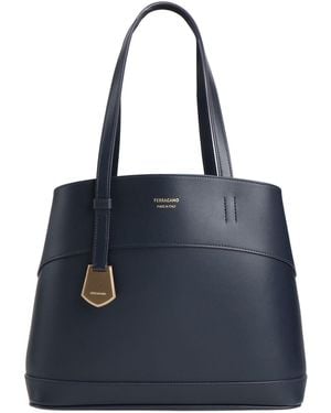 Ferragamo Handbag Calfskin - Blue
