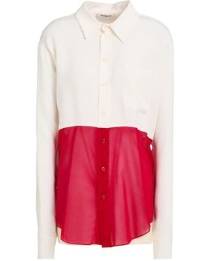 Peter Do Ivory Shirt Silk, Elastane - White