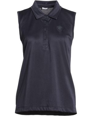 Blauer Polo Shirt Polyester, Elastane - Blue