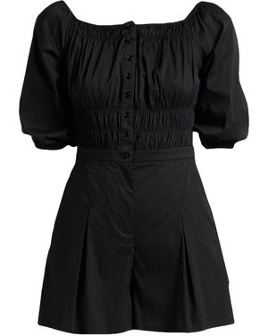 Patrizia Pepe Playsuit Cotton, Polyamide, Elastane - Black