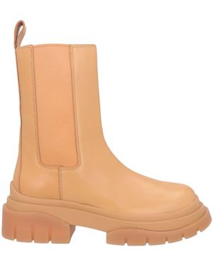 Ash Ankle Boots Soft Leather - Natural