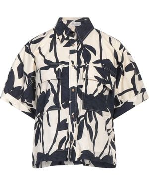 Brunello Cucinelli Shirt Cotton, Ecobrass - Natural