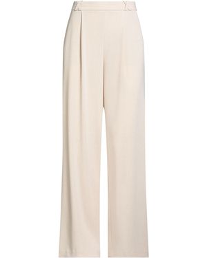 Soallure Trousers Polyester, Viscose, Elastane - White