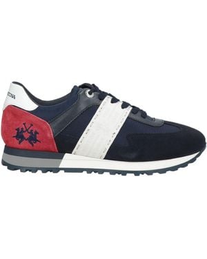 La Martina Sneakers Leather, Textile Fibers - Blue