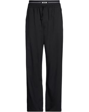 MSGM Pants Virgin Wool, Elastane - Black
