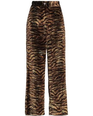 Ottod'Ame Dark Pants Viscose, Polyamide - Brown