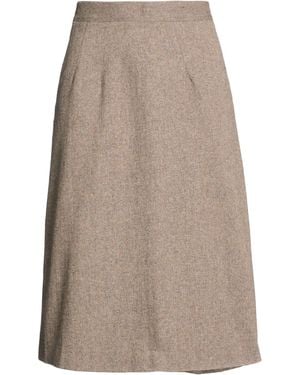 Lardini Midi Skirt Wool, Polyamide - Brown