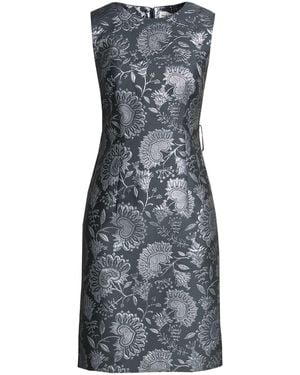 P.A.R.O.S.H. Charcoal Midi Dress Polyester, Polyamide, Metal Fiber - Gray